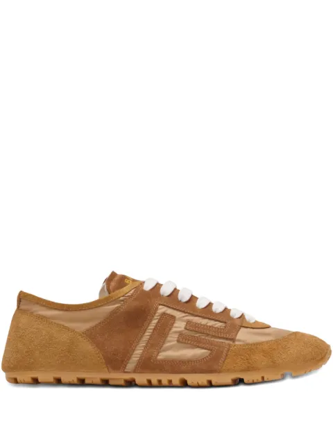Balmain Racer 45 trainers in suede and nylon Brown GN1VI762TYHC