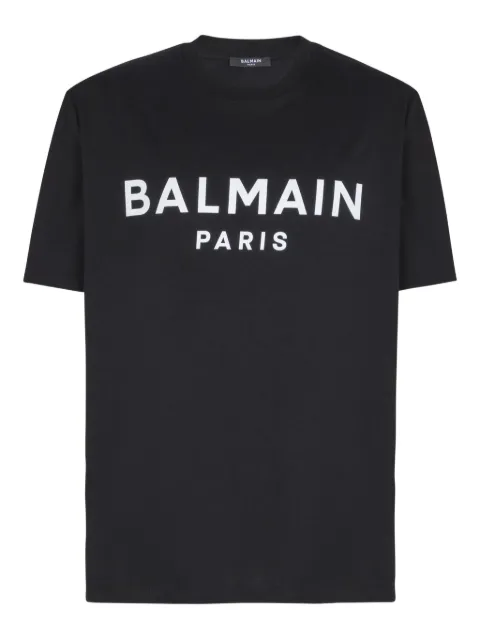 Balmain logo-print T-shirt Black GH1EG000BD45