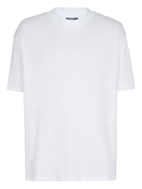 Balmain PB-monogram T-shirt White GH1EG200JL67