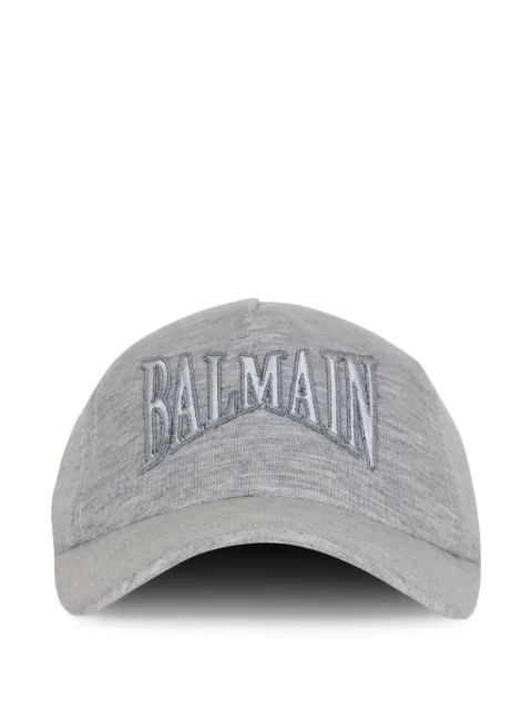 Balmain embroidered baseball cap Grey GH1XA561JI90
