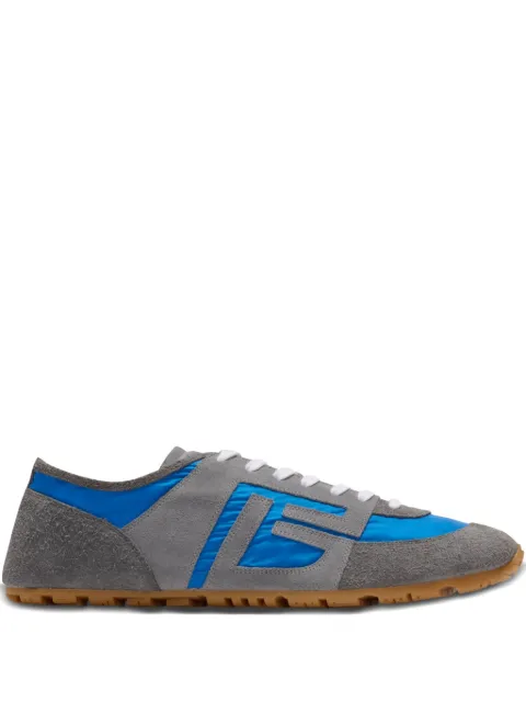 Balmain Racer 45 trainers in suede and nylon Blue GM1VI408TYHC