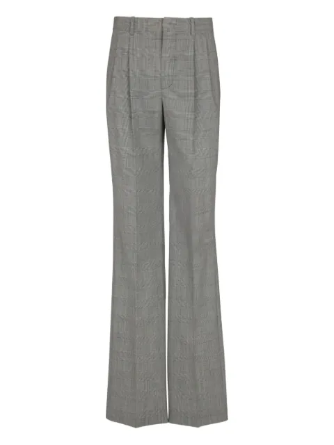 Balmain prince-of-wales wool trousers Grey GH1PO130WD37