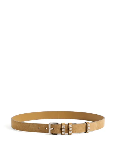 Valentino Garavani Flaneuse suede belt Neutrals YT0SV3TVQ