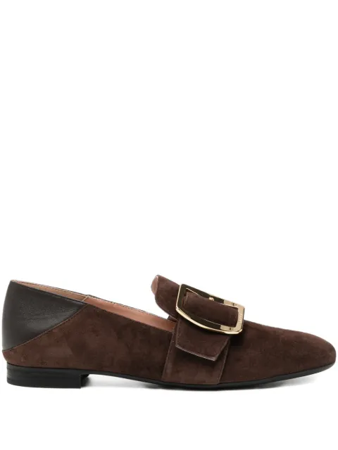 Bally buckle detail loafers Brown WF105KCP032