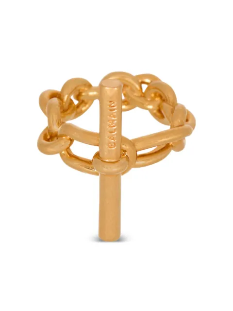 Balmain t-bar chain ring Gold GN1XR591MBRA