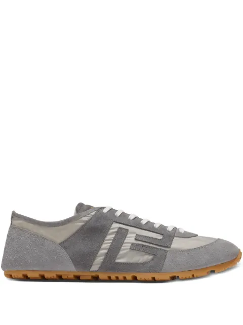 Balmain Racer 45 trainers in suede and nylon Grey GM1VI408TYHC