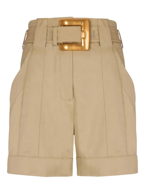 Balmain belted-waist shorts Neutrals GF1PA375CG43