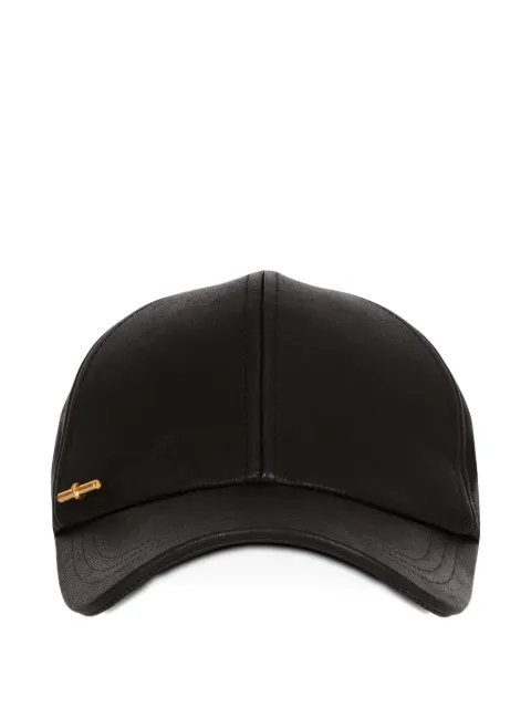 Balmain lambskin baseball cap Black GF1XA560LE04