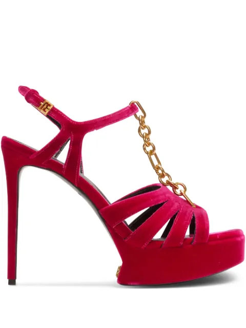 Balmain 125mm open-toe sandals Pink GN1UH198LNPX