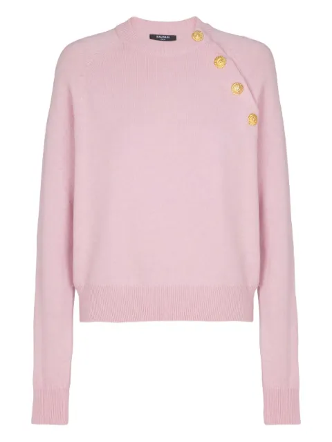 Balmain buttoned sweater Pink GF1KA130KI87