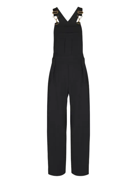 Balmain T-bar-fastening wool jumpsuits Black GH1PW025WD56