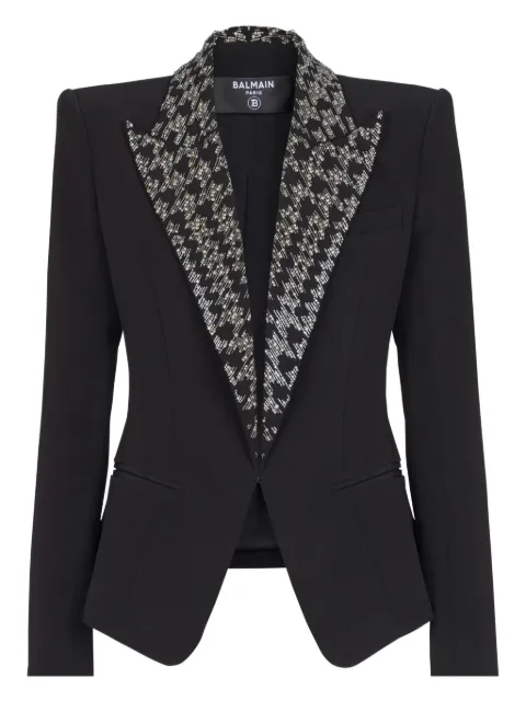 Balmain embroidered button blazer Black GF1SE200PD30