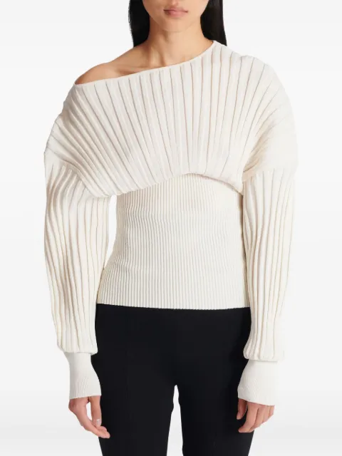 Balmain long-sleeve sweater White GF1AQ135KJ30