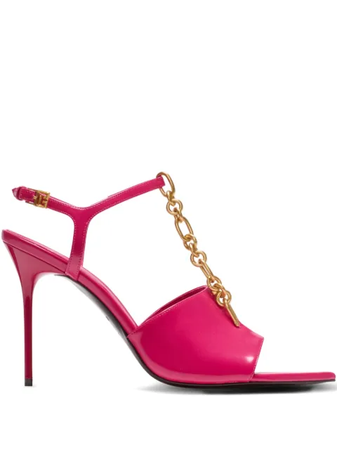 Balmain sync pointed-toe sandals Pink GN1UH154LNPX