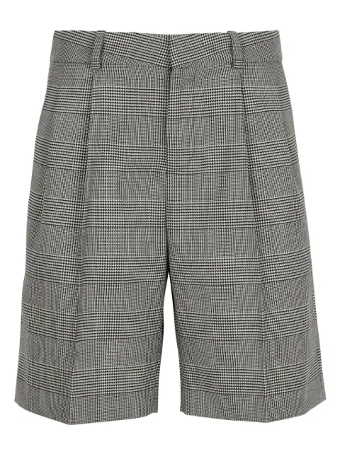 Balmain check-pattern shorts Grey GF1PB225WD31