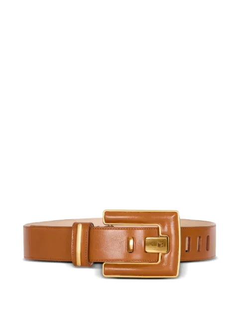 Balmain Anthem leather belt Brown GN1WJ211LFZA