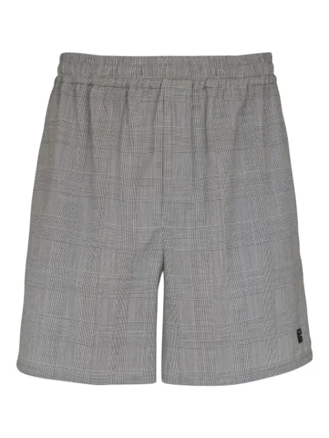 Balmain prince-of-wales-pattern wool shorts Grey GH1PA145WD37
