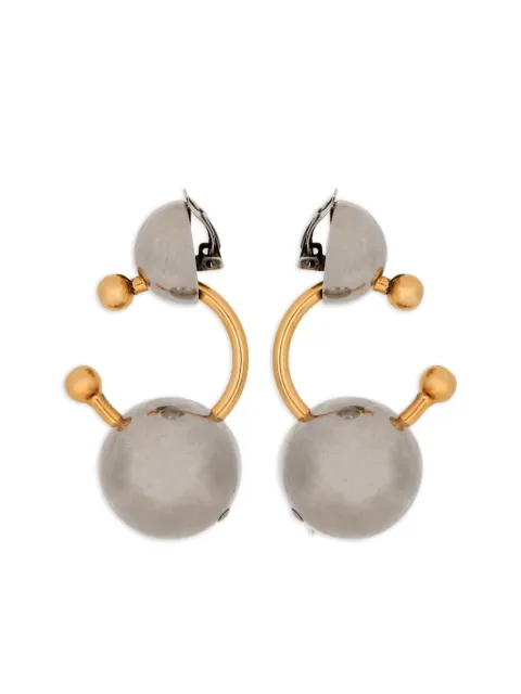 Balmain sphere-detail earrings Silver GN1XK579MBSB