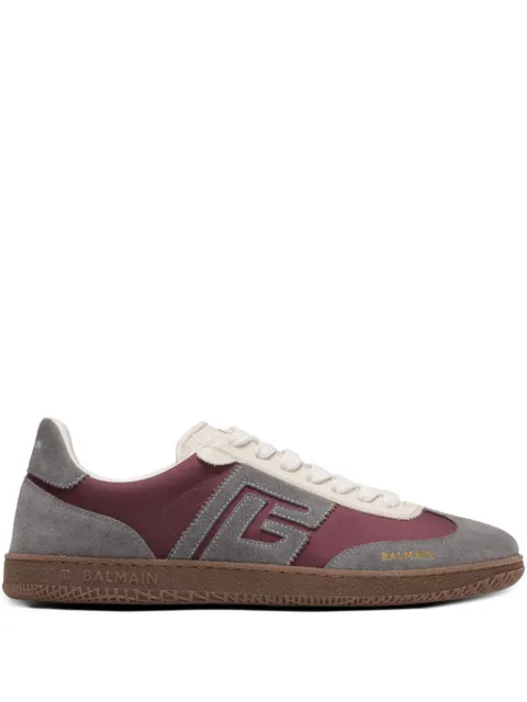 Balmain Balmain Swan suede and nylon trainers Grey GM1VI360TYVC