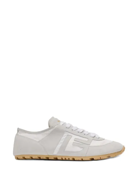 Balmain Racer 45 trainers in lambskin and nylon White GN1VI764LTNP
