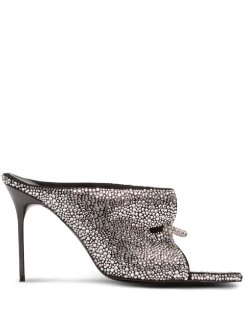 Balmain front piercing pointed-toe pumps Grey GN1UC193LVHS