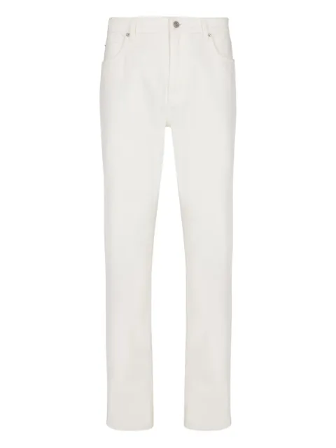 Balmain straight-leg cotton jeans White GH1MI043DG14