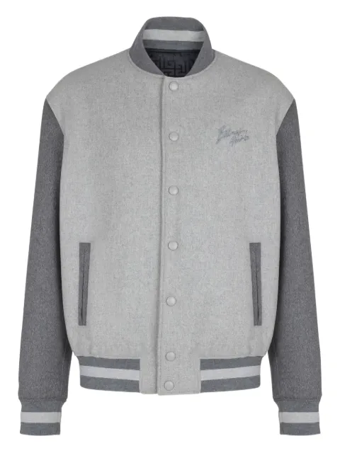 Balmain button-down bomber jacket Grey GH1TFA73MI13