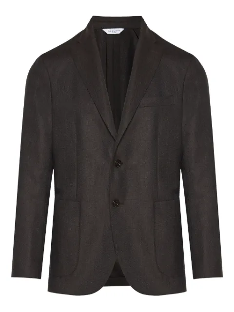 Boglioli notched lapel pocket jacket Brown 25A1500N1302EFA0051