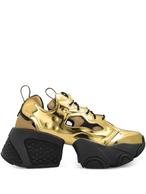 Noir Kei Ninomiya x Comme des Garçons cut-out platform sneakers Gold 3PK102
