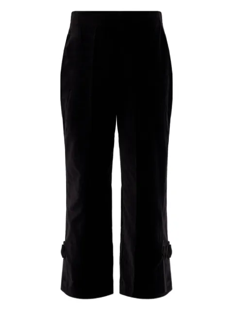 Posse Quincy bow-detail trousers Black PS1731