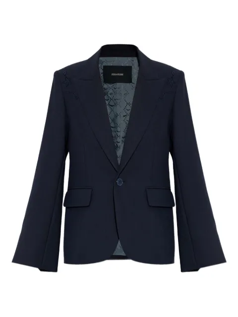 Zadig&Voltaire Vavy embellished blazer Blue WWBL01960