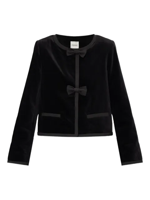 Posse Quincy bow-detail jacket Black PS1762