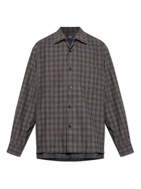 Comme des Garçons Homme Plus plaid-pattern shirt Grey HPB022