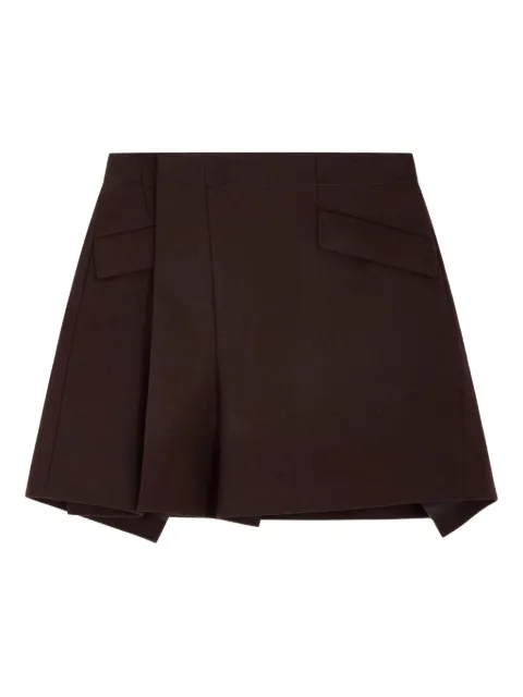 sacai wrap mini skirt Brown 2508071601