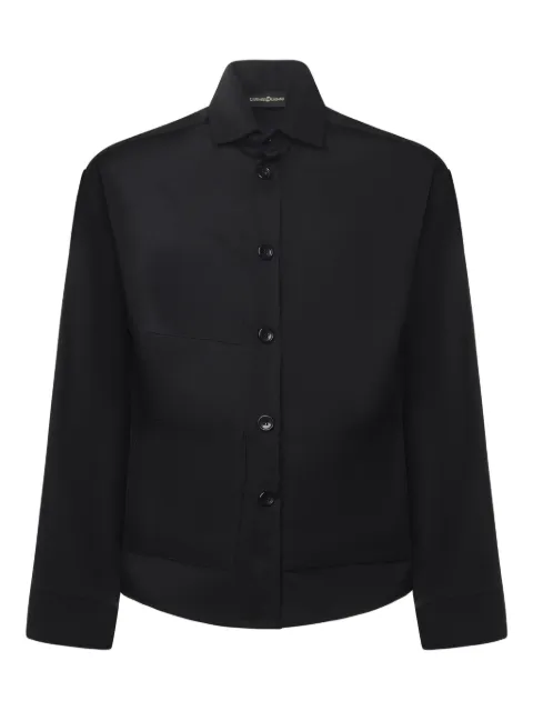 Giuliano Galiano patch-pocket shirt Black TOBHIASNERO