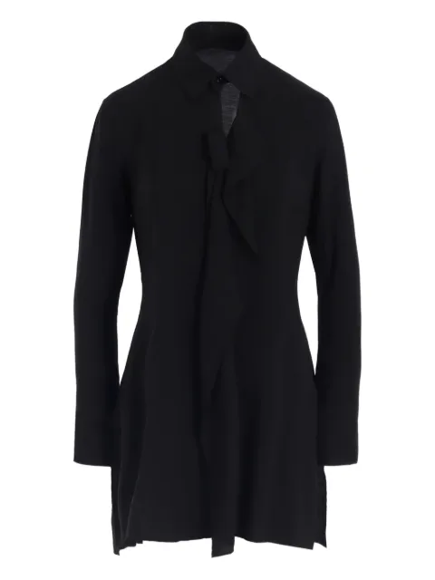 Y's tie-neck blouse Black YLB01200