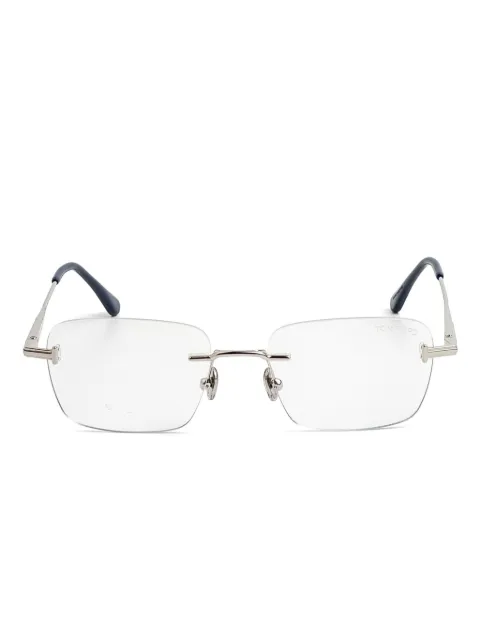 TOM FORD Eyewear rectangle glasses Silver FT6117B