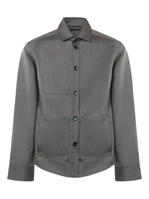 Giuliano Galiano patch-pocket shirt Grey TOBHIASGRIGIO
