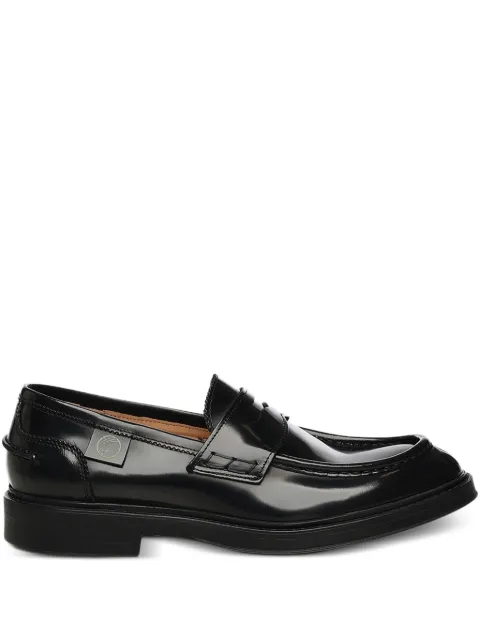 Giuliano Galiano Kobra penny-slot loafers Black FRANKYEABRASIVATONEROARANCIO