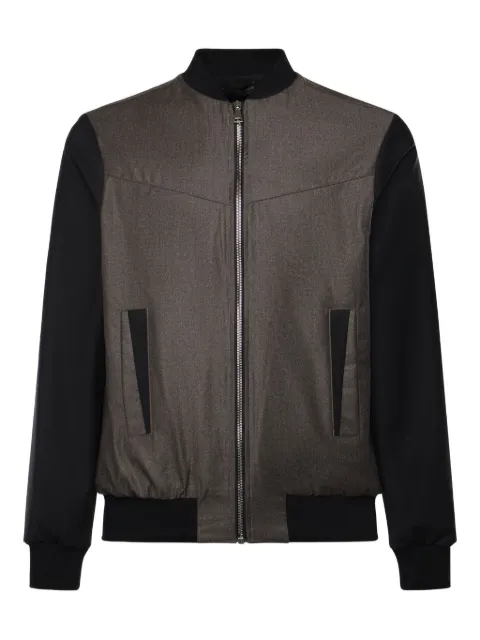 Giuliano Galiano panelled zip jacket Grey STEVEMORONERO