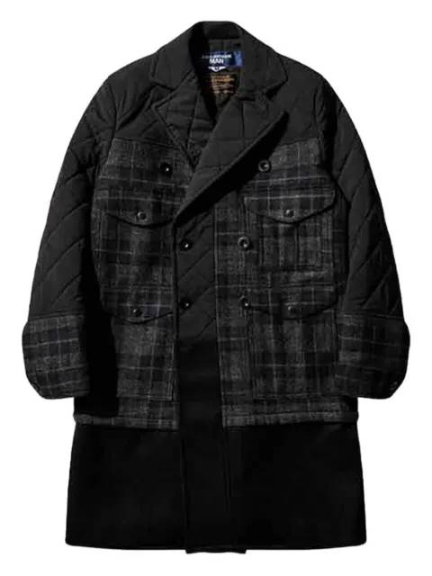 Junya Watanabe MAN x Filson quilted check coat Black WPC001051