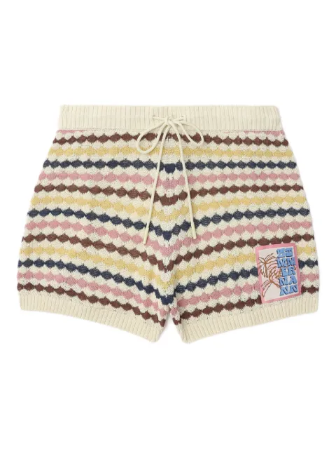 ZIMMERMANN drawstring knitted shorts Neutrals 1877ARS261