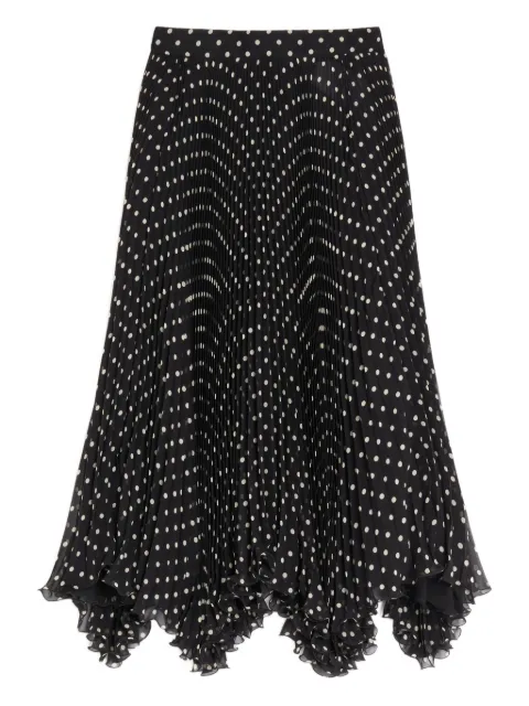 Valentino Garavani asymmetrical plusdepois midi skirt Black BRAEL59AB
