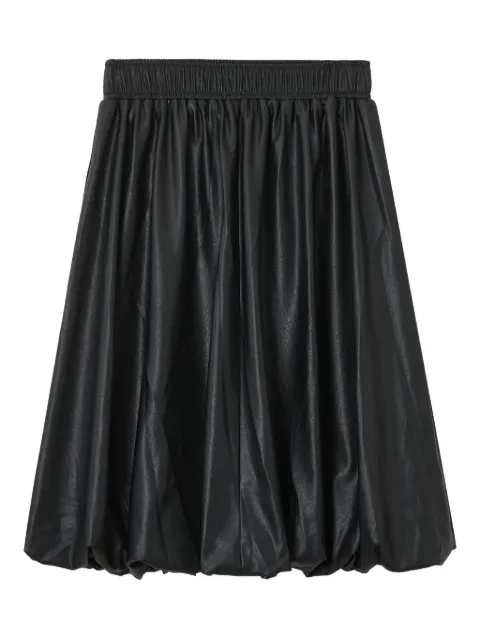 b+ab elasticated bubble-hem midi skirt Black 5W176AS