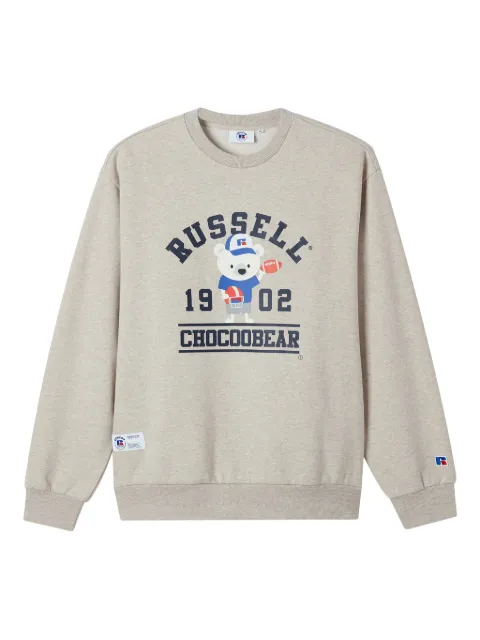 CHOCOOLATE graphic-print crew-neck sweatshirt Neutrals B1XSWM00231X
