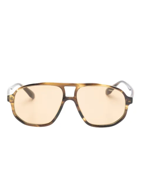 Emporio Armani geometric frame sunglasses Brown EA4263U