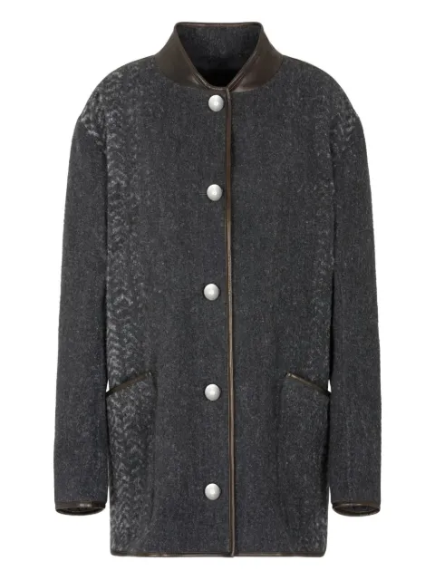 Giorgio Armani single-breasted coat Grey GW001796TE16837
