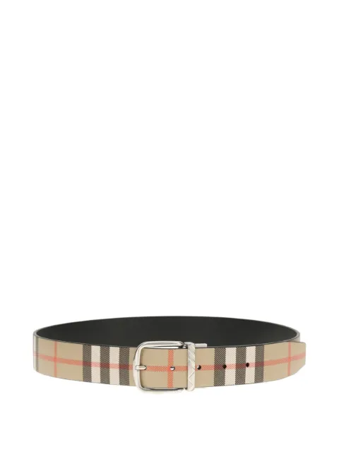 Burberry reversible-check buckle belt Brown 8119997162337C1900