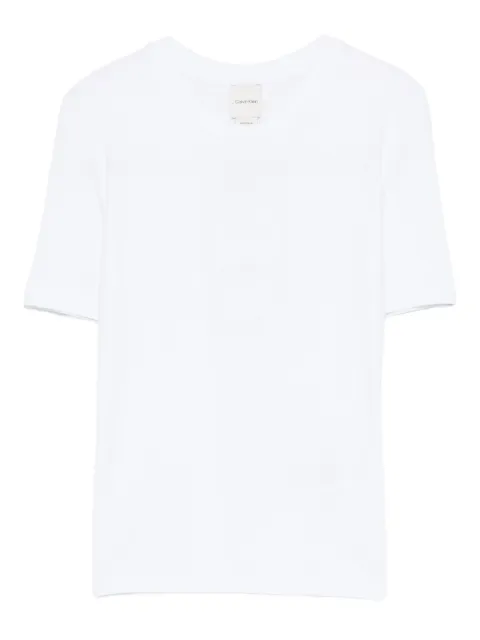 Calvin Klein ribbed T-shirt White LV044D246GYAA