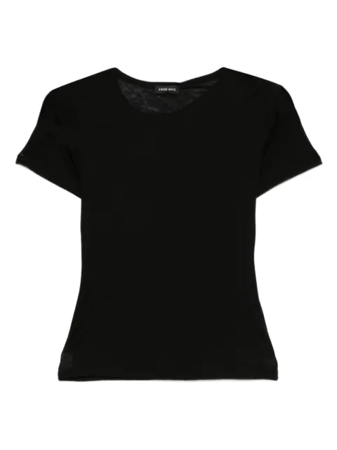 ANINE BING Sylvie crew neck T-shirt Black A0811500